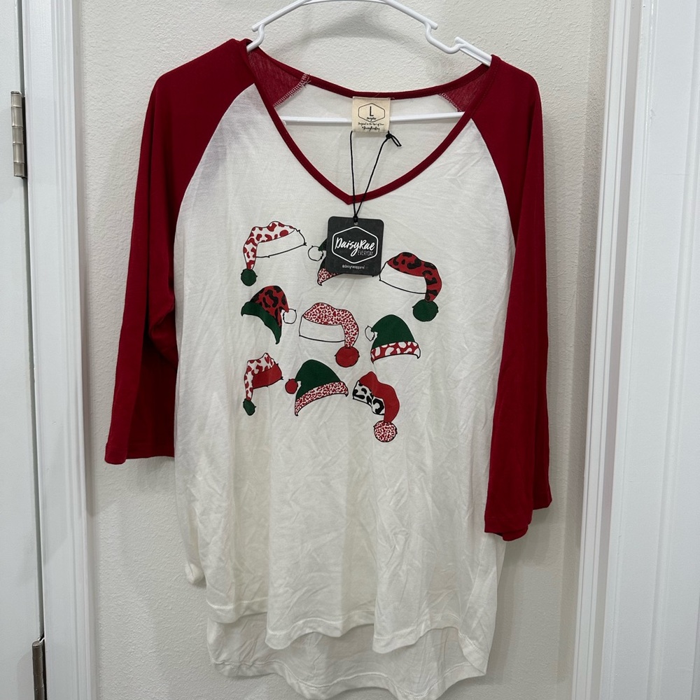 baseball fit christmas tee
